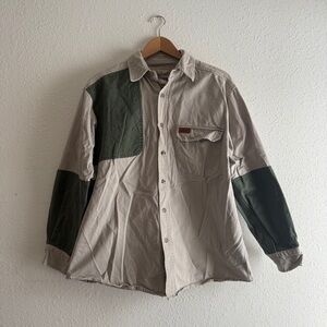 Vintage Woolrich Patchwork Button down Shirt Size Large